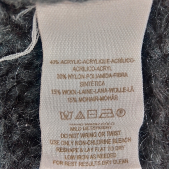 FP Oversized Cable Knit Mohair Chunky Sweater XS - Picture 15 of 16